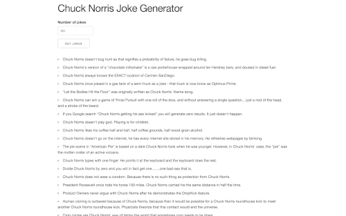 Chuck Norriss Joke Generator Project